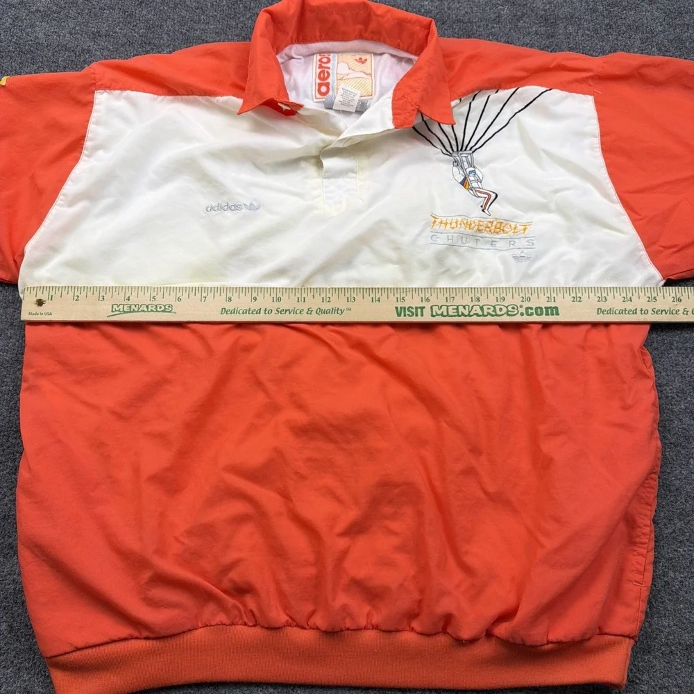 adidas Aerosports Thunderbolt Chuters vintage 80s windbreaker jacket RARE large‎